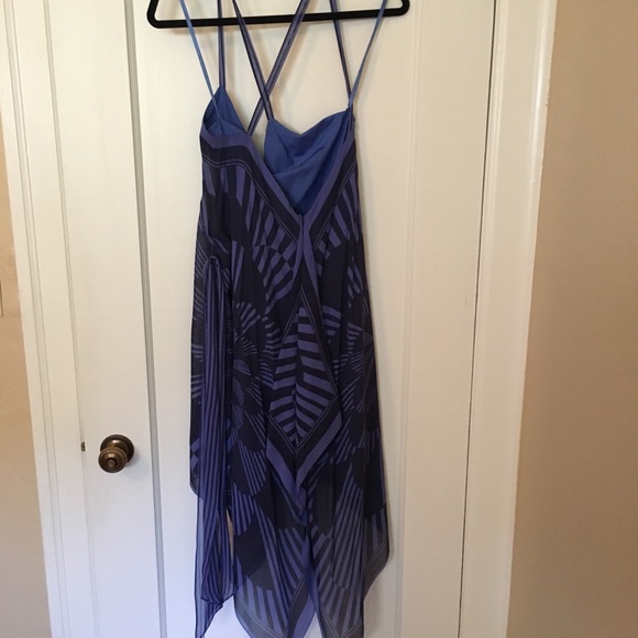 BCBGMAXARIA blue asymmetrical dress - Picture 8 of 8
